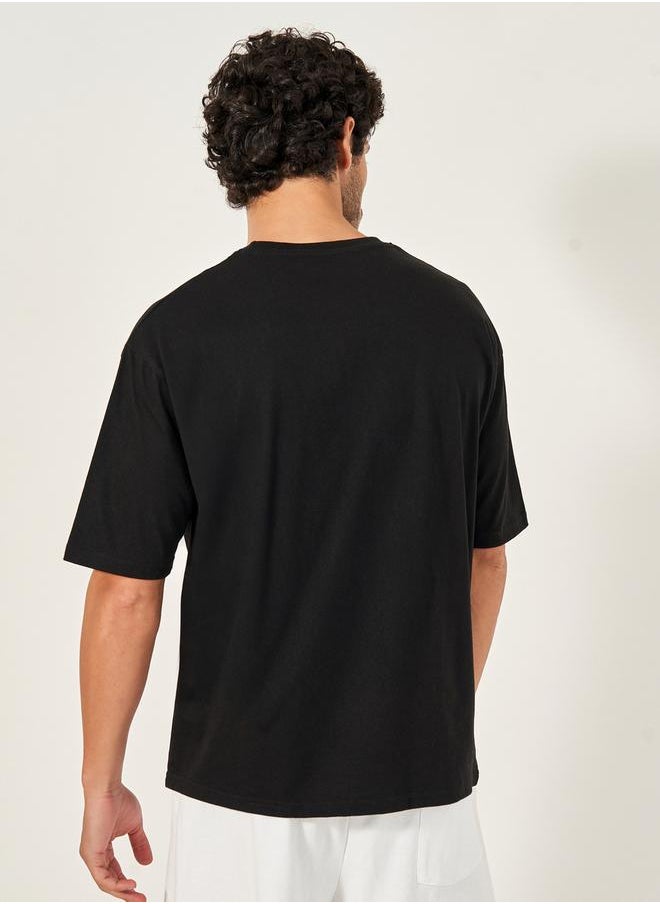 Styli Oversized Varsity Slogan Training T-Shirt  - Image 4