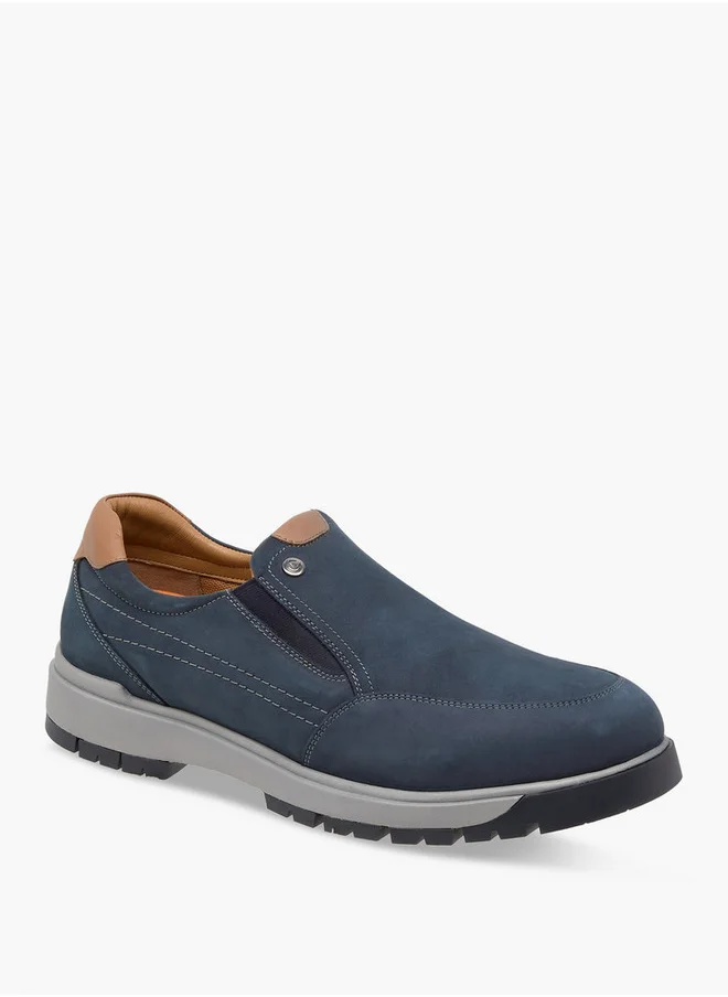 لو كونفورت Men's Solid Slip-On Loafers