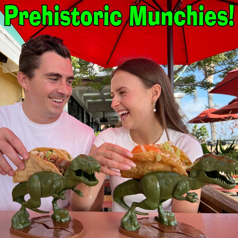 Funwares Original Tacosaurus - Dinosaur Taco Holder, Fun and Practical White Elephant Gift, Hold 2 Tacos - Image 3
