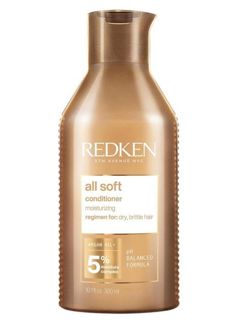 REDKEN بلسم أول سوفت | للشعر الجاف والهش | يرطب ويوفر نعومة مكثفة | مع زيت الأركان | 10.1 أونصة سائلة - Image 1