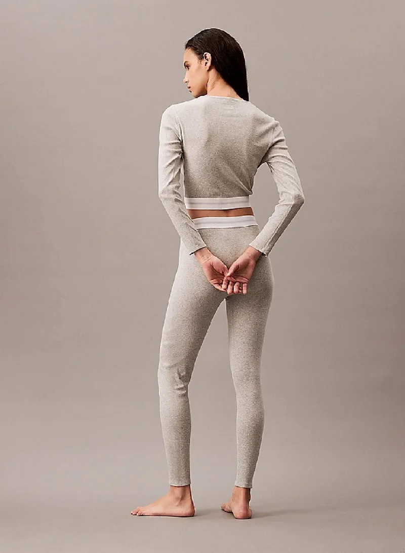 CALVIN KLEIN Cropped Lounge T-shirt - Modern Rib