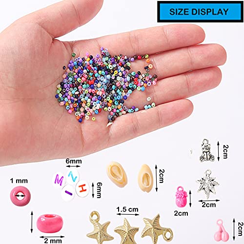 YITOHOP 36000+pcs 2mm 48 Colors Glass Seed Beads for Bracelet Jewelry Making Kit, Beads Assortments Kit for Adults Girls Small Beads for Necklace Ring Making | Top Best Birthday Gifts - Image 4