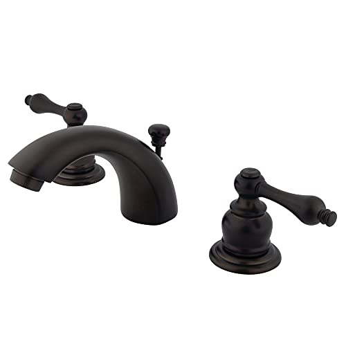 Kingston Brass GKB945AL Magellan MiniWidespread Lavatory Faucet with Retail PopUp 4716 Oil Rubbed Bronze - Image 1