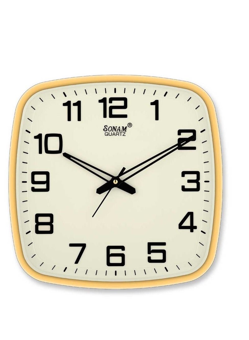 SONAM Square Shaped Office and Home Wall Clock - Image 1