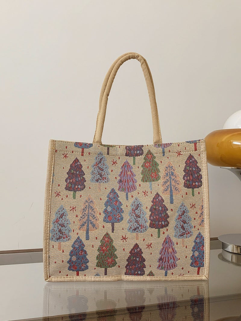 New Long Portable Ins Canvas Student Shoulder Bag Personalized Linen Handbag Women'S Outgoing Portable Shoulder Bag - Image 2
