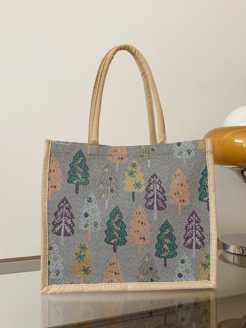 New Long Portable Ins Canvas Student Shoulder Bag Personalized Linen Handbag Women'S Outgoing Portable Shoulder Bag - Image 3