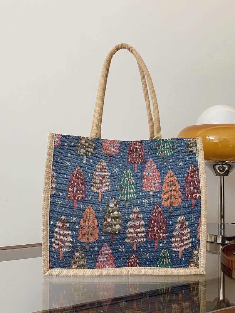 New Long Portable Ins Canvas Student Shoulder Bag Personalized Linen Handbag Women'S Outgoing Portable Shoulder Bag - Image 4