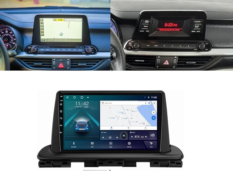 4K إم آر سي شاشة أندرويد لسيارة كيا سيراتو موديلات 2018 إلى 2022، مزودة بخاصية CarPlay وكاميرا عكس أوتوماتيكية للسيارة. - Image 2