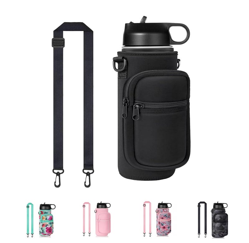 Doacpcr Water Bottle Holder with Strap 3240 oz Insulated Water Bottle Sling Bag Crossbody Water Bottle Carrier Bag with Phone Pocket and Small Pocket for Walking Hiking Camping Fishing334W 787H - Image 2