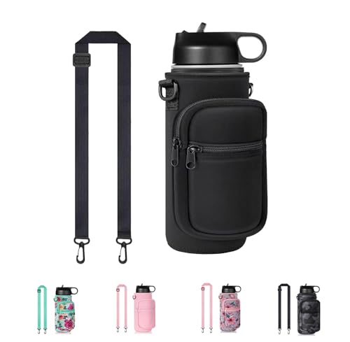 Doacpcr Water Bottle Holder with Strap 3240 oz Insulated Water Bottle Sling Bag Crossbody Water Bottle Carrier Bag with Phone Pocket and Small Pocket for Walking Hiking Camping Fishing334W 787H - Image 1
