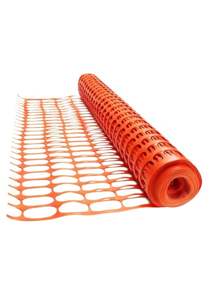 Workland Safety Mesh 50 Meter | Heavy Duty Fencing Barrier Mesh - Orange | Plastic Construction Barrier Netting for Building Site, Road Construction, Outdoor Garden Plastic Netting Mesh Fence  - Image 1