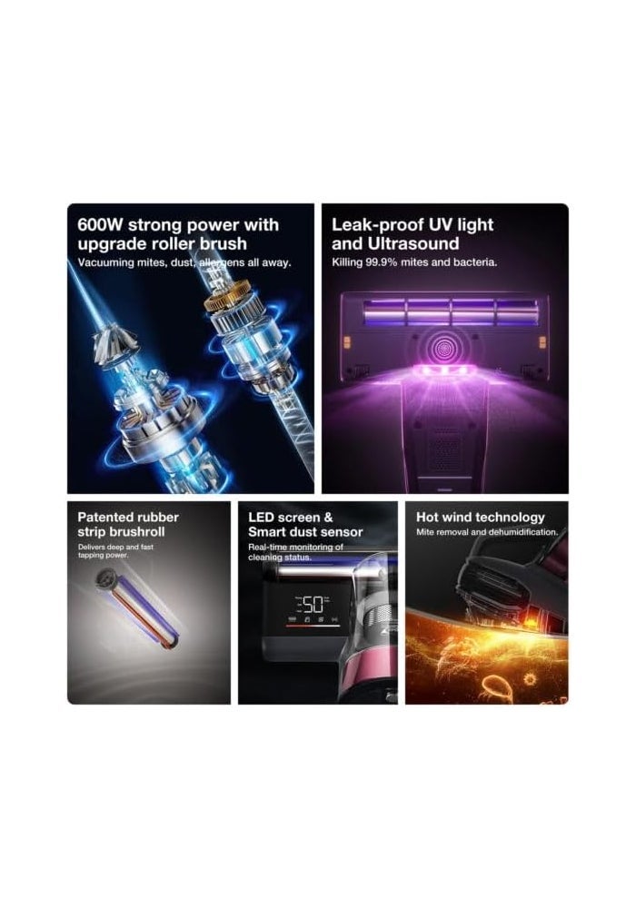 Jimmy BX8 Bed Vacuum Cleaner with Strong Suction Power and UV Technology 600 W BX8 Multicolor - Image 2