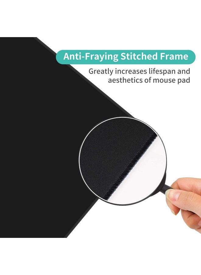 Dynippy - Thin Extended Gaming Mouse Pad （31.5 * 11.8 * 0.08 Inch） With Stitched Edges Large , Long Xxl Keyboard And Mouse Pad Desk Mat For Gaming Office & Home - Galaxy Space - Image 1