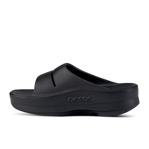 OOFOS OOmega OOahh Recovery Sandal, Black - Women’s Size 11 - Image 3