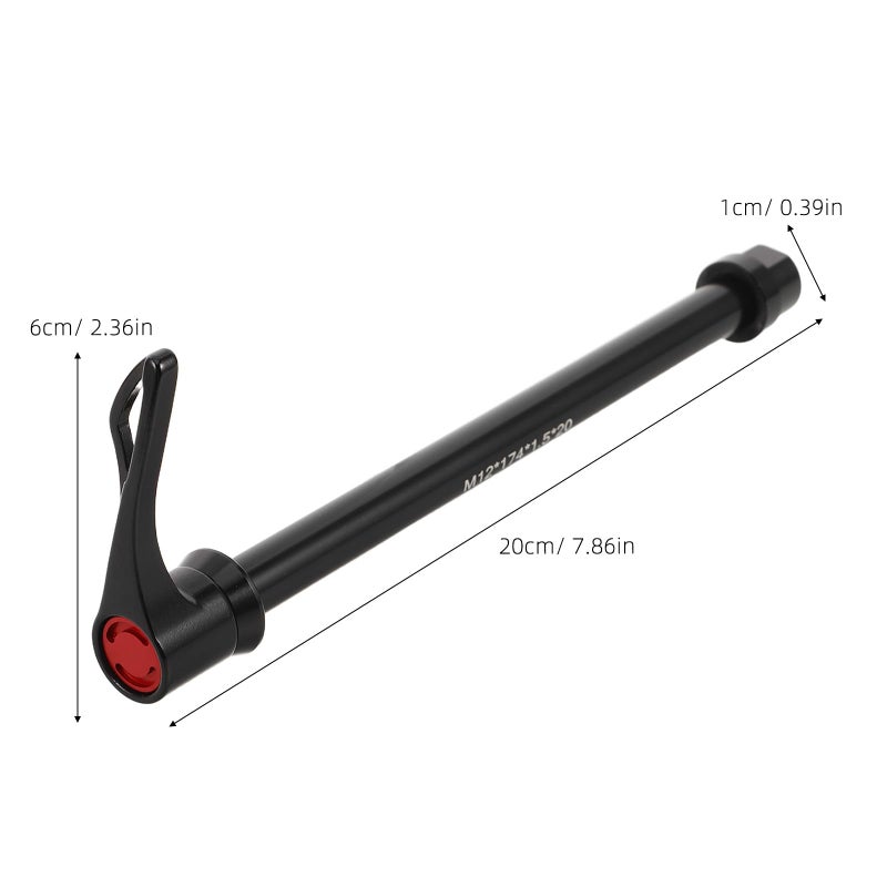 M12x174mm Hollow Hub Axle Quick Release Skewer with Nut Road Bike Trainer Replacement - Image 3
