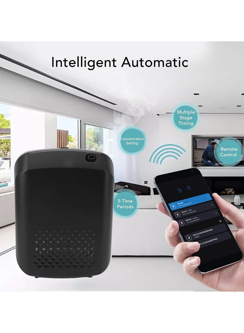 ارواق آلة توزيع الروائح الذكية BT للمنزل، موزع روائح الزيوت العطرية بلوتوث للعلاج العطري، نظام نشر الرذاذ، موزع عطر للمكتب، المنتجع الصحي، غرفة كبيرة - Image 5