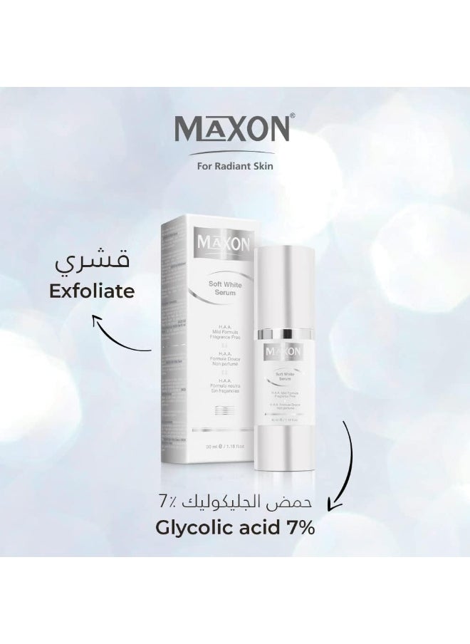 MAX-ON MAX-ON Soft White Serum 30ml  - Image 4
