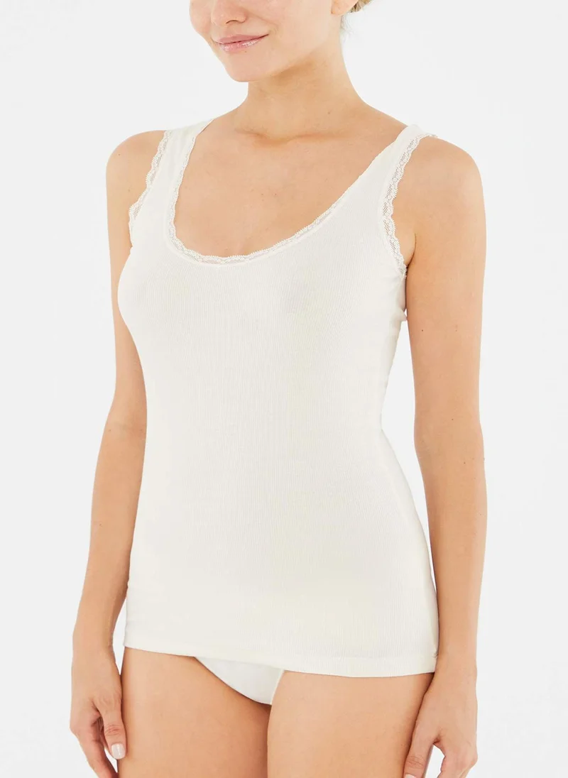 داجي 2 Pack Camisole U-neck Cotton Blend Underwear