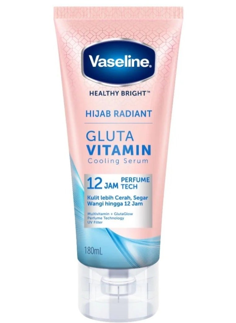 Vaseline Hijab Bright 12H Perfume Tech All Day Radiant Cooling Serum, 180ml - Image 1