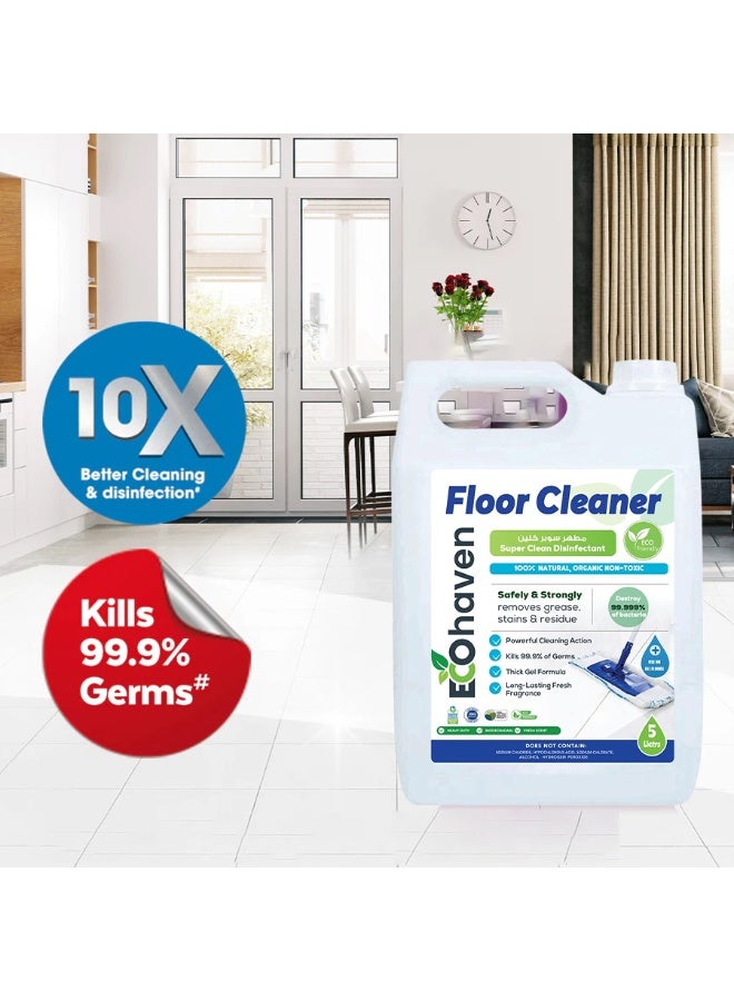 Ecohaven Organic Floor Cleaner | 5 Litres | Eco-Friendly Disinfectant | Fresh Scent | Safe for All Floor Types | Non-Toxic, Plant-Based Formula - Image 5