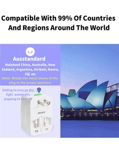 Lullaxx Lullaxx Travel Adapter, International Adapter, Global All-in-One Universal Plug Adapter, Adapter Plug for Australia,European UK US AU Ireland AU  - Image 5