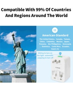 Lullaxx Lullaxx Travel Adapter, International Adapter, Global All-in-One Universal Plug Adapter, Adapter Plug for Australia,European UK US AU Ireland AU  - Image 4