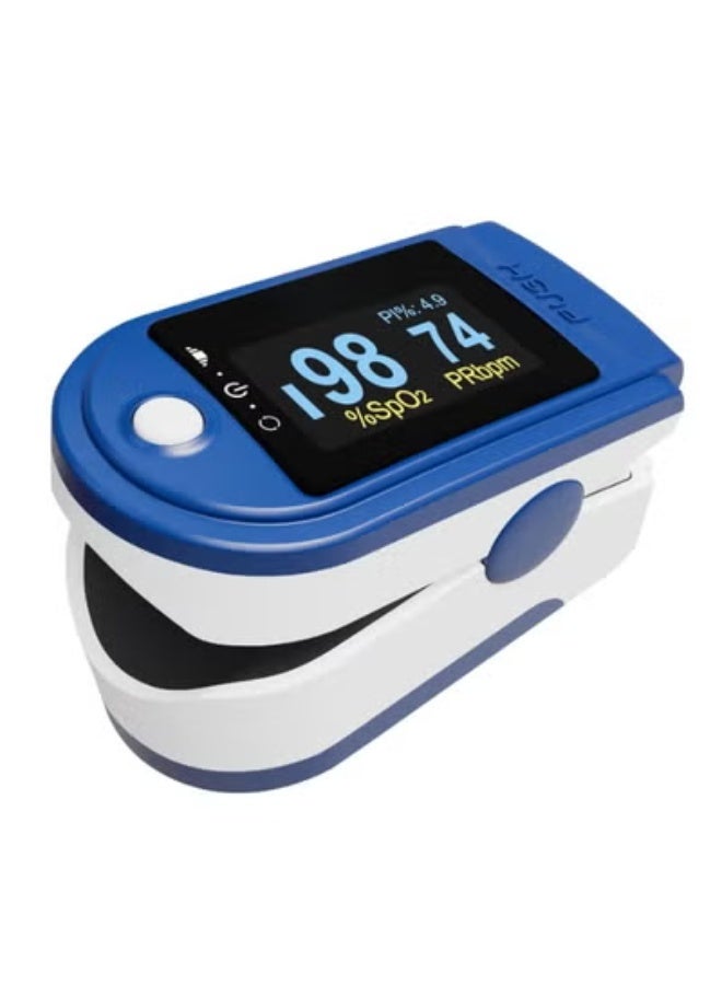 Digital Fingertip Pulse Oximeter Blood Oxygen Saturation Monitor and Heart Rate Tracker with Compact Portable Design - Image 1