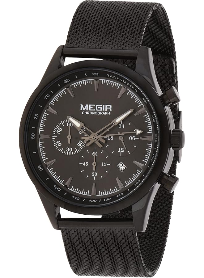 MEGIR Gents Wrist Watch Ms2153G Bk 15A - Image 1