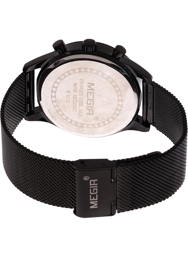 MEGIR Gents Wrist Watch Ms2153G Bk 15A - Image 2