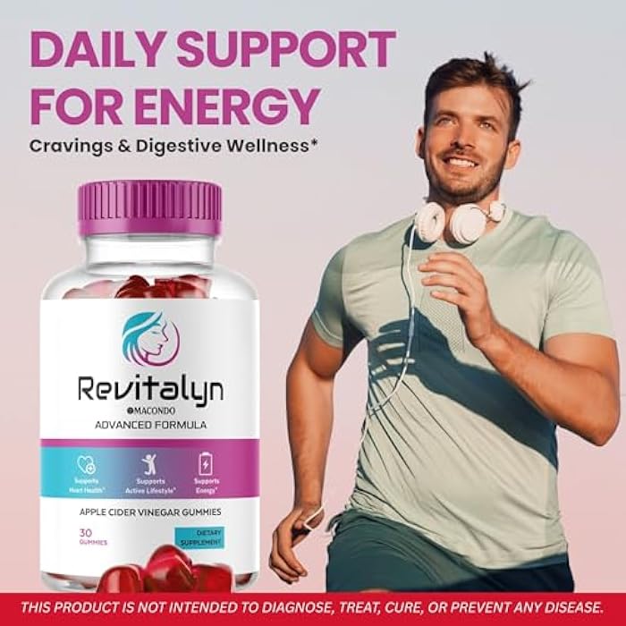 macondo (2 Pack) Revitalyn Gummies - Revitalyn Apple Cider Vinegar Daily Formula for Skin Health, RevitalynAppleCider Gummy Premium Support Healthy All Natural Advanced Formula, 60 Gummies - Image 3