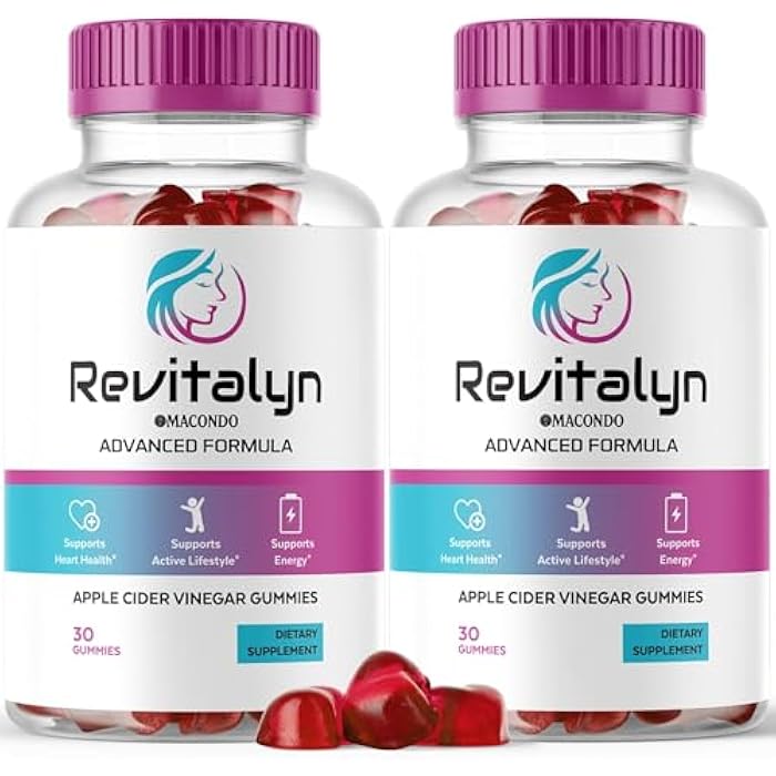 macondo (2 Pack) Revitalyn Gummies - Revitalyn Apple Cider Vinegar Daily Formula for Skin Health, RevitalynAppleCider Gummy Premium Support Healthy All Natural Advanced Formula, 60 Gummies - Image 1