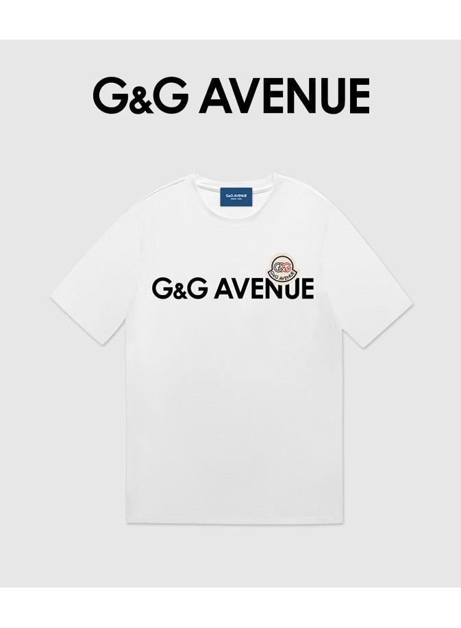 G&G AVENUE Mens V-Neck Letter Print T-Shirt Funny Graphic T Shirt Short Sleeve Tops - Image 1