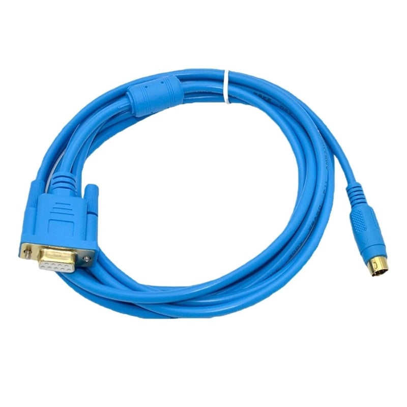 Gold Plated Programming Cable Download Line PC DVP Serial RS232 Interface with Magnetic Ring Protection - Image 2
