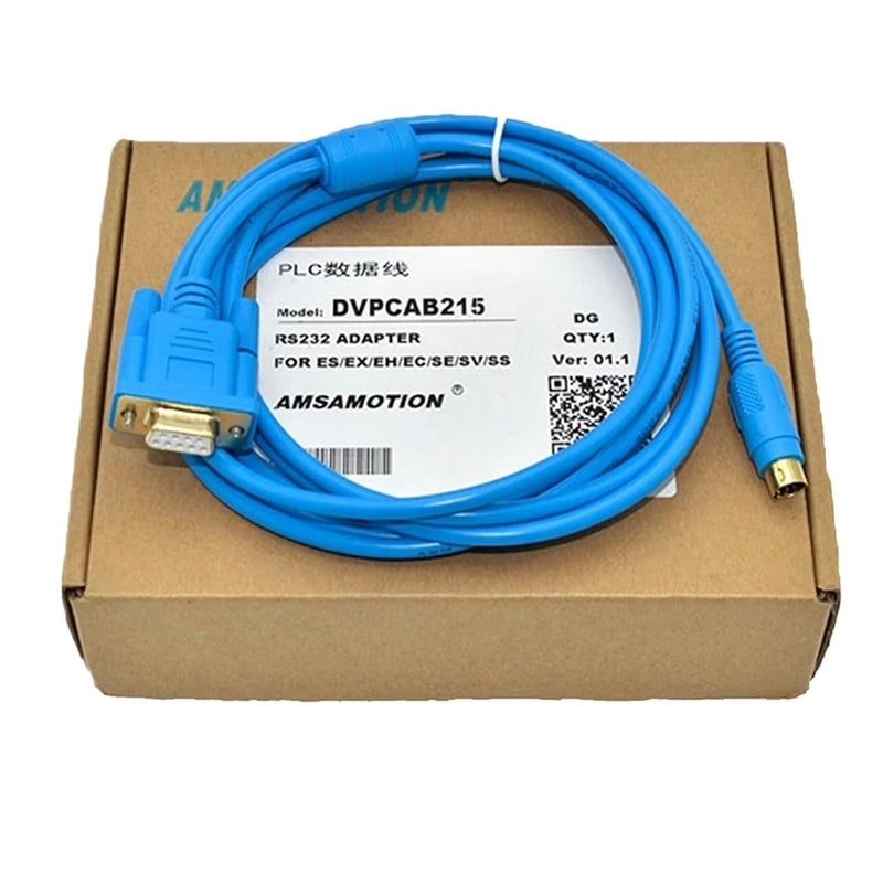 Gold Plated Programming Cable Download Line PC DVP Serial RS232 Interface with Magnetic Ring Protection - Image 3