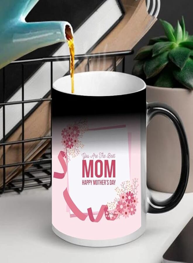 FUNKY STORE Ceramic, Magic Coffee Mug of 11oz As Mothers-Day Gifts, Happy Mothers Day Mom Printed (Multicolour)