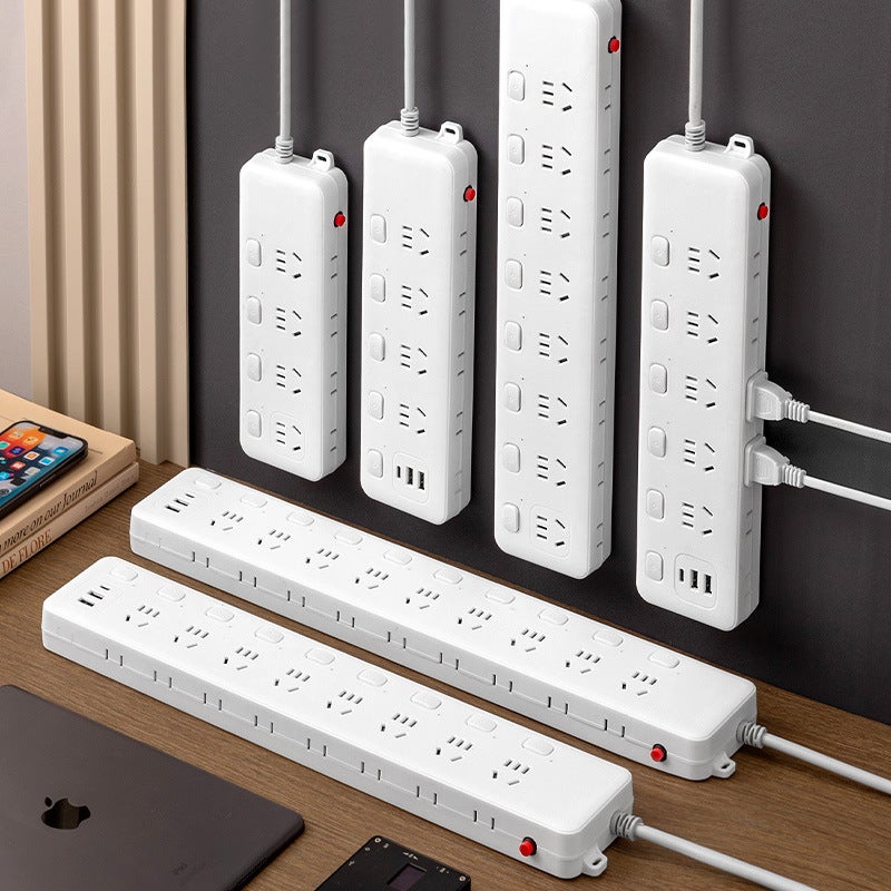 Socket Overload Protection Office Power Strip Multi-Socket Usb Smart Power Strip Home Dormitory Power Strip Smart Fast Charging - Image 2