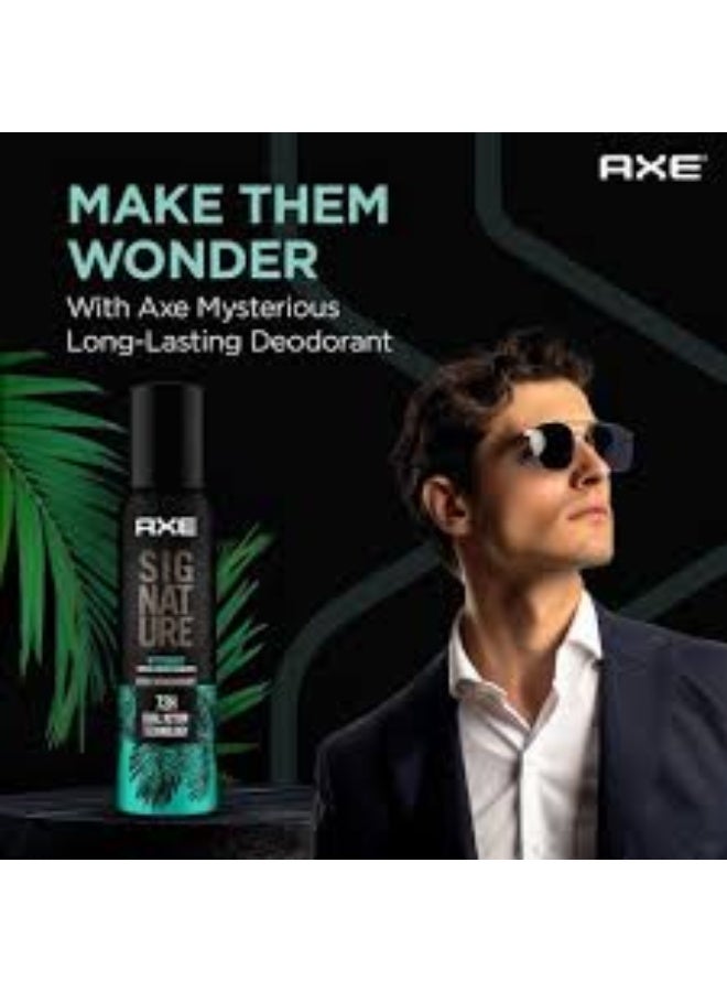 اكس براند مزيل عرق للجسم من أكس سيجنتشر ميستيريوس برائحة خضراء استوائية تدوم 72 ساعة، 122 مل - Image 3