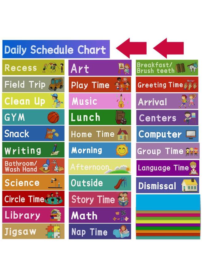 Source New Arrow Indicates Classroom Course Schedule Pocket Daily Schedule Chart - Image 4