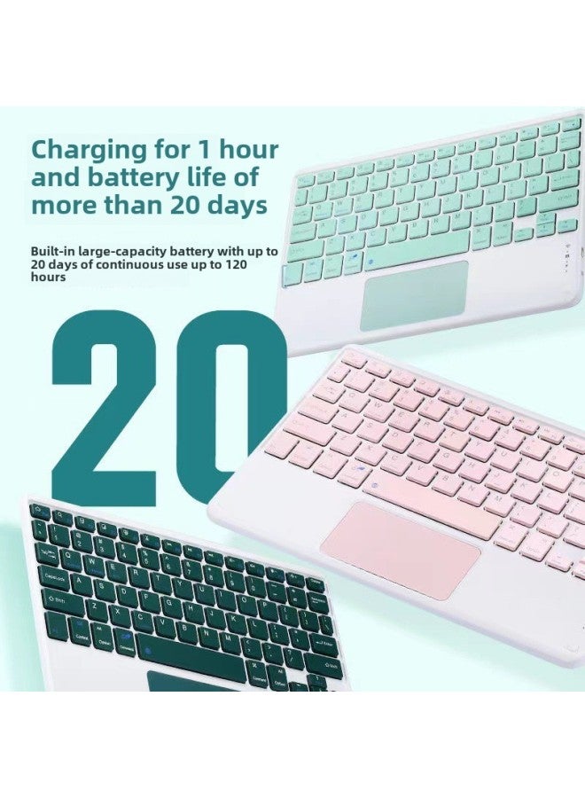 Bluetooth Keyboard Case For Samsung Tab A9plus 2024 S9FE S6lite Touch Keyboard Leather Case-Color:Night Green Leather Case & Touch Keyboard & Mouse-Applicable Model:Tab S10Ultra/S9 Ultra/S8Ultra 14.6  - Image 3