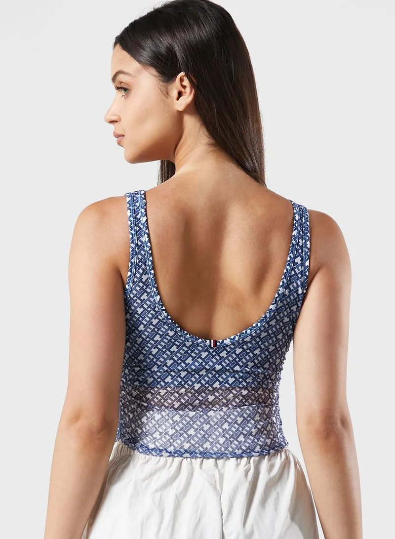 TOMMY HILFIGER Logo Sheer Bra Tank