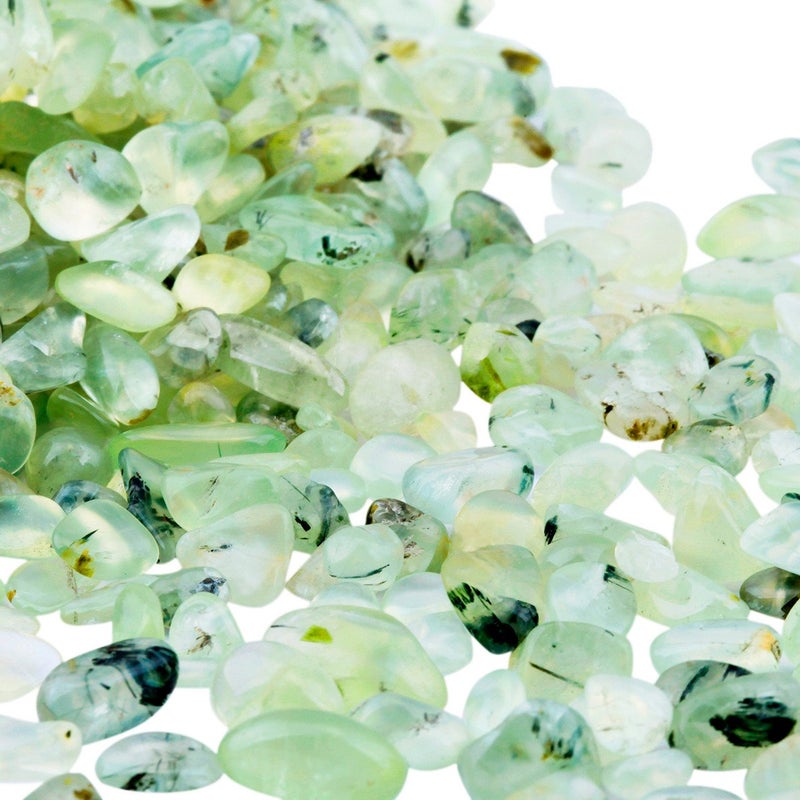 SUNYIK Green Prehnite Tumbled Chips Stone,Crushed Crystal Quartz Pieces,Irregular Shaped Stones,1pound(about 460 gram) - Image 4
