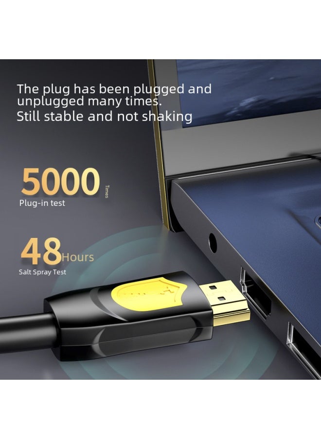 ماركة غير محددة كابل Hdmi عالي السرعة 4K Ultra Hd 3d Hdcp 2.2 يدعم نقل البيانات بسرعة 48 جيجا بايت في الثانية وقناة إيثرنت وقناة إرجاع الصوت - اللون: H237 Jinghua Brand Packaging إصدار Hdmi2.0 19+1-Line الطول: 1 متر (مع المخزون)  - Image 4
