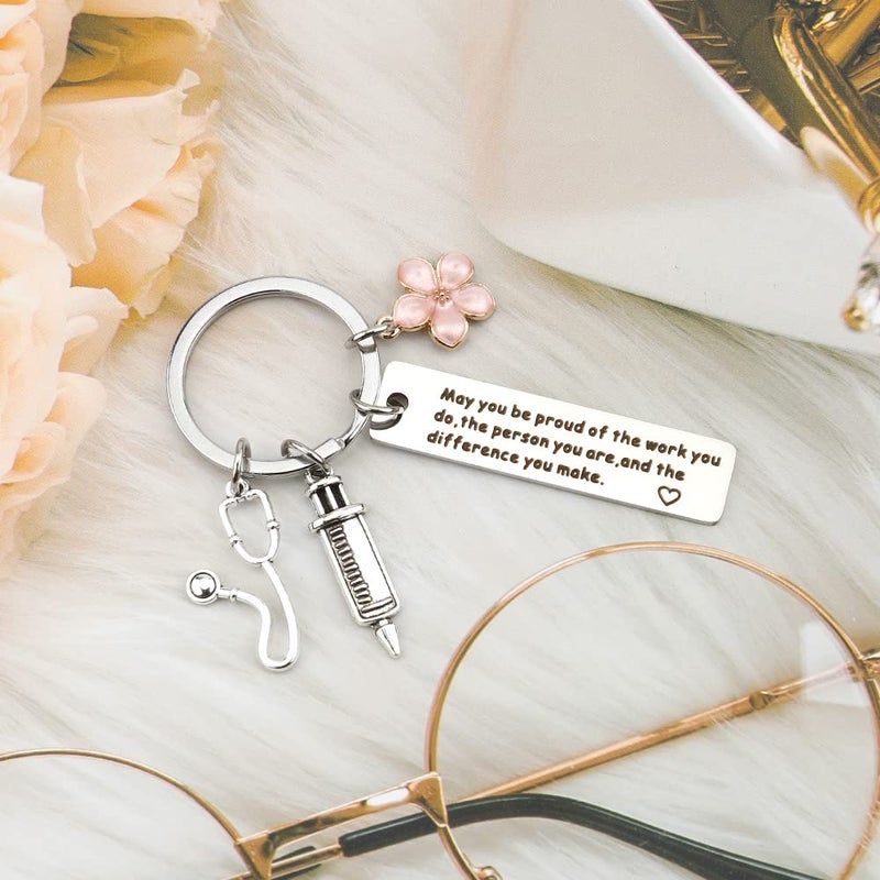 FFNMU Keychain Gift for Nurses - Graduation Appreciation Key Ring Accessory for Nursing Students and Medical Assistants - Birthday - Image 4