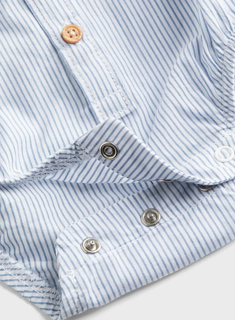 H&M Infant Stripe Polo Bodysuit