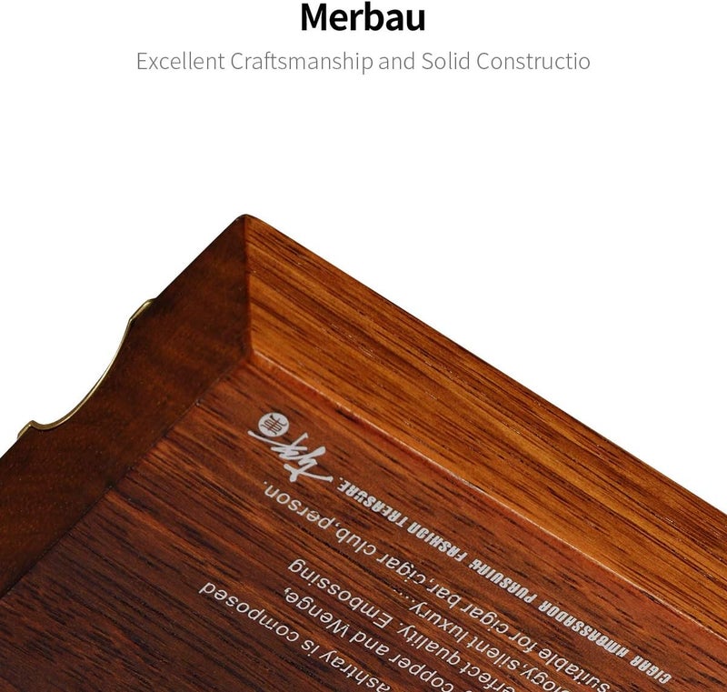 Merbau Gold Copper Lined Cigar Ashtray for Indoor/Outdoor Use - Image 4