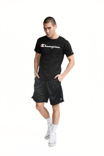 Champion تي شيرت كلاسيكي للرجال من تشامبيون، تي شيرت نص مكتوب كلاسيكي، أسود-y06794، XX-Large أمريكي - Image 4