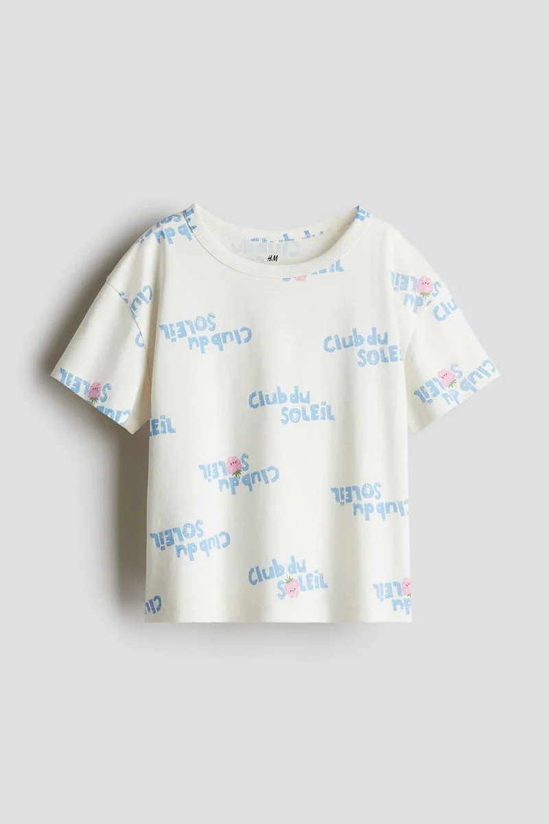 H&M Printed jersey top