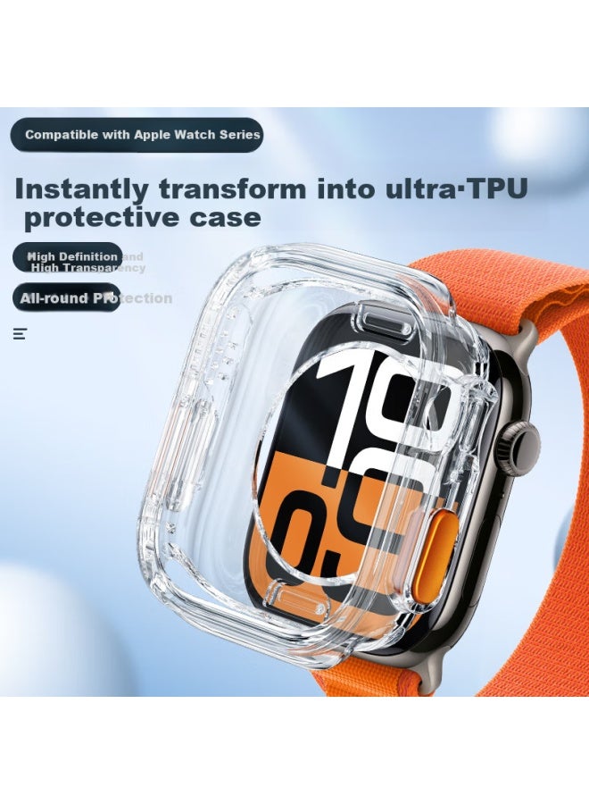 Bho Compatible Apple Watch Protective Case For Apple Watch S11/s10 To Ultra Transition, Iwatch S11/s10 46/42mm Shockproof Anti-collision Soft Case - Image 1