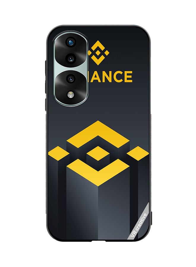 VR CREATIVE Protective Case Cover For Honor 70 Pro Binance Logo Design Multicolour - Image 1