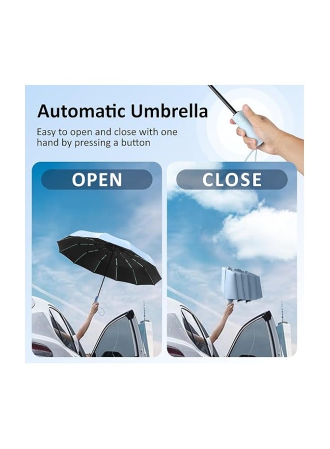 Baytion Multi-Band UPF 50+ Sun Protection Umbrella | Foldable & Compact | Auto Open & Close | Vinyl Sunscreen Coating | Effective Cooling | All-Weather Protection for Rain & Sun (Color as per Stock) - Image 5